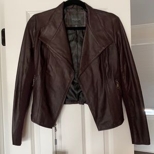 Andrew Marc Brown Leather Jacket